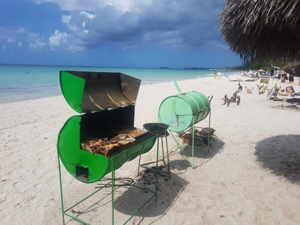 Flag City Restaurant at Seven Mile Beach, Negril Jamaica.